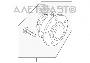 Rulment roată spate dreapta Mazda CX-5 13-16 FWD