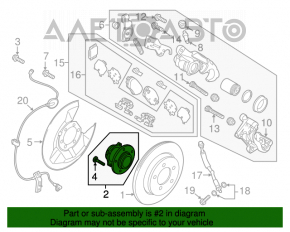 Rulment roată spate stânga Mazda CX-5 13-16 FWD