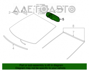 Oglindă interioară pentru Toyota Prius V 12-17 cu control