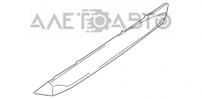 Capacul usii inferioare din spate dreapta mată Infiniti JX35 QX60 13-15 pre-restilizare