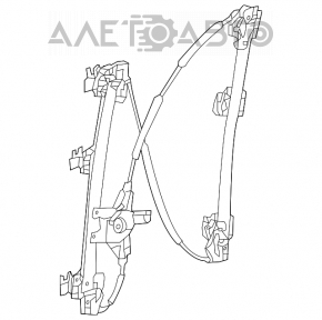 Geam electric cu motor fata stanga Infiniti JX35 QX60 13-