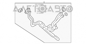 Tubul de aer condiționat dublu al doilea Nissan Pathfinder 13-20