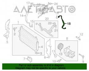 Bobina de condensare a compresorului de aer condiționat Nissan Pathfinder 13-20