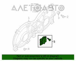 Ventilatorul de răcire a computerului Infiniti JX35 QX60 13-