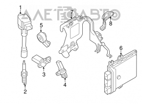 Blocul ECU al motorului Infiniti JX35 13-15, AWD, pre-restilizare.