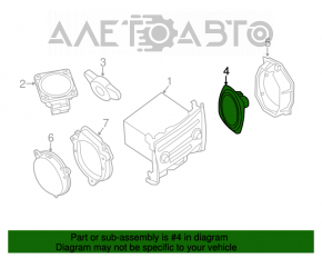 Динамик дверной передний правый Nissan Pathfinder 13-20 примят
