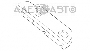 Capacul portbagajului stânga Nissan Pathfinder 13-20 negru.