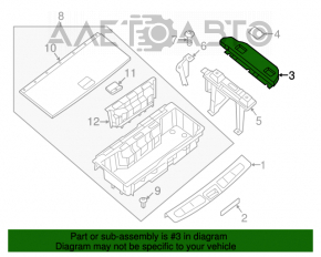 Capacul portbagajului stânga Infiniti JX35 QX60 13- bej