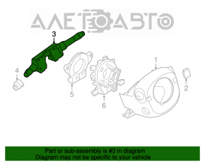 Comutatoarele de pe volan asamblate cu chitara Nissan Leaf 18- sub PTF.