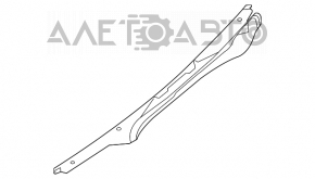 Capacul inferior al bara din spate pentru carligul de remorcare Infiniti JX35 QX60 13-15 pre-restilizare.