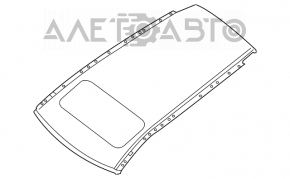 Acoperișul din metal pentru Infiniti JX35 QX60 13- cu trapă, tăiată.