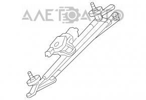 Matura trapezoidală cu motor pentru Infiniti JX35 QX60 13 - tip 1