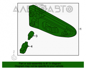 Lampa interioară pentru capacul portbagajului stânga Infiniti JX35 QX60 13-15, de restaurat, pentru polizare.