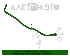 Stabilizator spate Infiniti JX35 QX60 13- 27mm