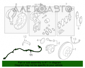 Датчик ABS задний правый Infiniti JX35 QX60 13-