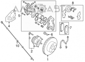 Suportul frontal stânga Nissan Murano z52 15-