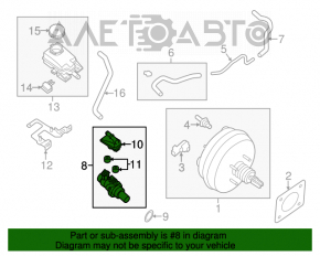 Cilindrul principal de frână cu rezervorul Infiniti JX35 QX60 13-