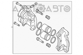 Suportul frontal stânga Nissan Murano z52 15-