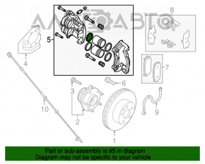 Suportul frontal stânga Nissan Murano z52 15-