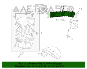 Conductă de aer cu rezonator pentru Lexus IS250 06-10