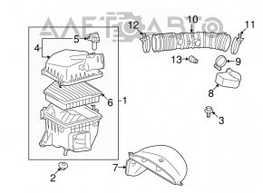 Conductă de aer cu rezonator pentru Lexus IS250 06-10