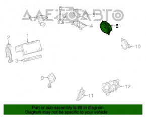 Динамик дверной передний правый Toyota Sienna 11-20 PREMIUM