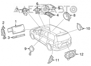 Subwoofer Toyota Sienna 11-20