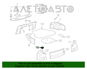 Крепление запасного колеса Toyota Avalon 05-12