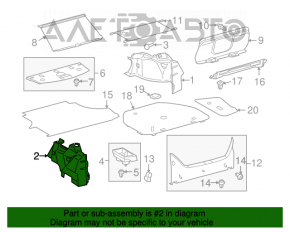 Обшивка арки левая Toyota Avalon черн 05-12