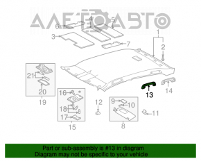 Manerul plafonului stânga Toyota Avalon gri 05-12