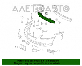 Absorbantul de bara fata pentru Toyota Avalon 05-12