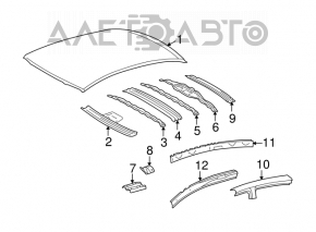 Acoperiș metalic pentru Toyota Avalon 05-12