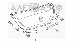 Decorație capac portbagaj Toyota Avalon 05-12 nou original OEM