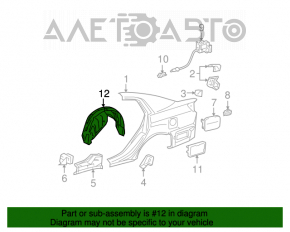 Подкрылок задний левый Toyota Avalon 05-12