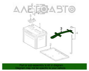 Montarea bateriei asamblate Toyota Avalon 05-12 partea superioară.