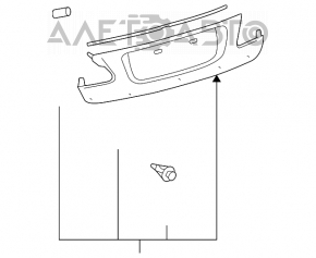 Capacul portbagajului pentru Lexus GS300 GS350 GS430 GS450h 06-11 cu suport pentru cameră, suportul este rupt.