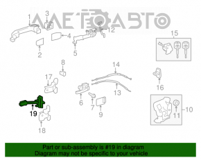 Ограничитель двери передней правой Toyota Sequoia 08-16