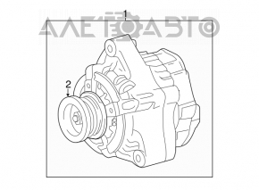 Generator Toyota Sequoia Tundra 08-16 nou OEM original