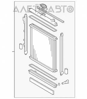 Radiator de răcire apă Toyota Sequoia Tundra 08-16