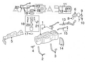 Rezervor de combustibil Toyota Sequoia 08-16