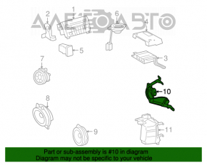 Difuzorul aripii din spate dreapta Toyota Sequoia 08-16