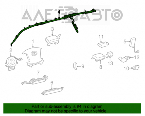 Perna de siguranță airbag cortina laterală dreapta Toyota Sequoia 08-16