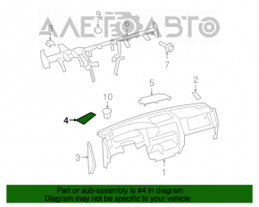 Grila dinamica a torpilei stanga pentru Toyota Sequoia 08-16