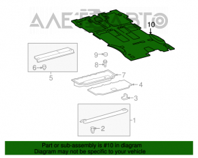 Acoperirea podelei pentru Toyota Sequoia 08-16.