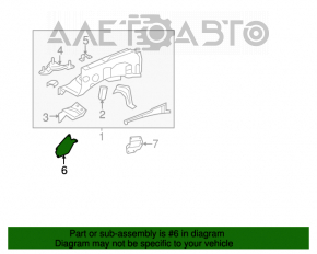 Protecția arcului lateral frontal dreapta Toyota Sequoia 08-16