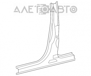 Стойка кузова центральная левая Toyota Sequoia 08-16 на кузове