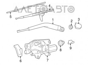 Frânghie spate pentru Toyota Sequoia 08-16