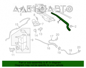 Поводок дворника левый Toyota Sequoia 08-16