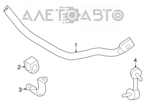 Biela stabilizator spate dreapta Toyota Sequoia 08-16 nou original OEM