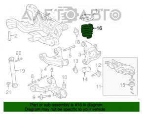 Пружина задняя левая Toyota Sequoia 08-16 AWD